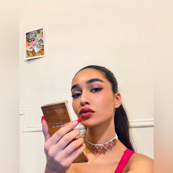 PINK SWAROVSKI CHOKER NECKLACE - Picture 6 of 6